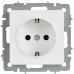 BRITE Розетка 1-местная с заземлением без защитных шторок 16А РС11-1-0-БрАБ арктический белый IEK