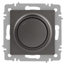 Светорегулятор Intro Accent 6-401-07 поворотный, 600Вт 230В, IP20, СУ, графит