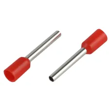Наконечник-гильза ЭРА NO-225-63 НШвИ 1,0-12 с изолированным фланцем (упаковка 500 шт.)