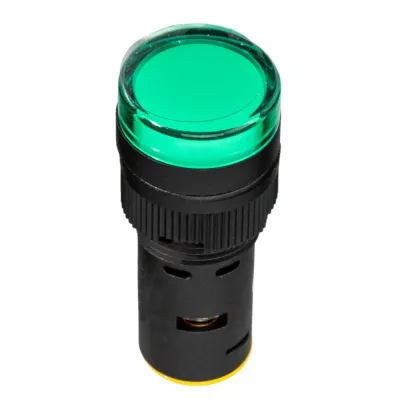Лампа AD16DS(LED) матрица D16мм зеленый 48В AC/DC