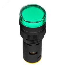 Лампа AD16DS(LED) матрица D16мм зеленый 48В AC/DC