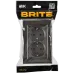 BRITE Розетка 2-местная с заземлением без защитных шторок плоская 16А в сборе РСПл12-3-БрТБ темная бронза IEK