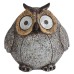 ERAFYS01-08 ЭРА Садовый светильник Сова серая на солнечной батарее, полистоун, 11,5 см (36/432)