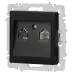 Розетка Intro Accent 6-303-05 информационная RJ45, IP20, СУ, антрацит