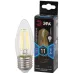 Лампочка светодиодная ЭРА F-LED B35-11W-840-E27 Е27 / Е27 11Вт филамент свеча нейтральный белый свет