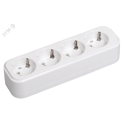 Розетка переносная разб. К04 4 места CLASSIC IEK