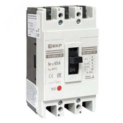 Автоматический выключатель ВА-99М 63/63А 3P 25кА EKF