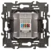 Розетка ЭРА Elegance 14-3107-16 RJ45, титан