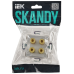 SKANDY Аудиорозетка 4-местная SK-A01S серебряный IEK