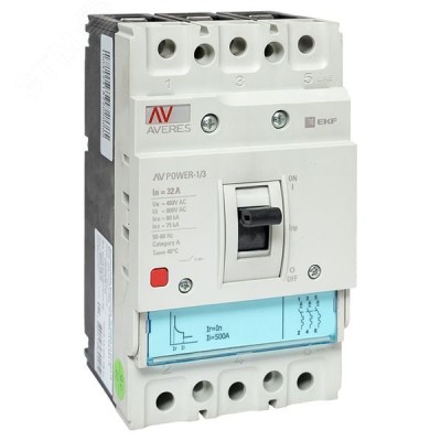Выключатель автоматический AV POWER-1/3  32А 80kA TR AVERES