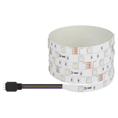 Светодиодная лента ЭРА LS5050 -7,2-30-12-RGB-IP20-1 year-5m (100/1800)