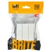 BRITE Выключатель трехклавишный 10А ВС10-3-0-БрБ белый