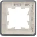 BRITE Рамка 1 пост РУ-1-2-Бр стекло белый RE IEK