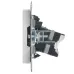 BRITE Розетка двойная TV+RJ45 кат.5E РТВ/РК12-БрКр белый
