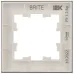 BRITE Рамка 1 пост РУ-1-2-Бр стекло белый матовый IEK