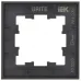 BRITE Рамка 1 пост РУ-1-2-Бр стекло черный матовый IEK