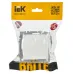 BRITE Розетка с заземлением с защитными шторками и крышкой 16А IP44 РСбш10-3-44-БрБ белый