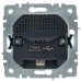 BRITE Розетка с заземлением с защитными шторками 16А с USB A+A 2,1А РЮш10-1-БрБ белый