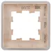BRITE Рамка 1 пост РУ-1-2-Бр стекло дымчатый RE IEK