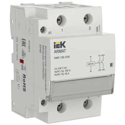 Контактор модульный KMR 100А 230В AC 2НО