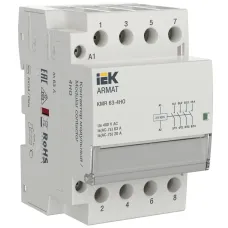 Контактор модульный KMR 63А 24В AC/DC 4НО