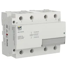 Контактор модульный KMR 100А 24В AC/DC 4НО