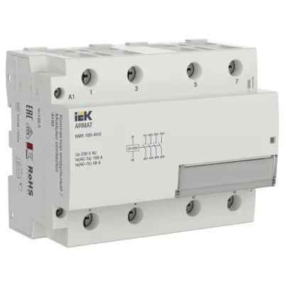 Контактор модульный KMR 100А 24В AC/DC 4НО