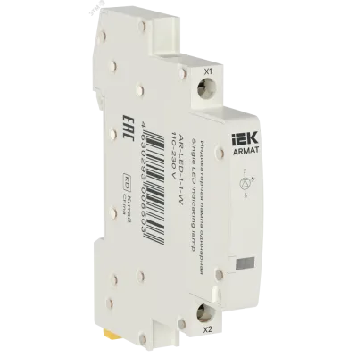 Лампа индикаторная одинарная LED 110-230В AC белая
