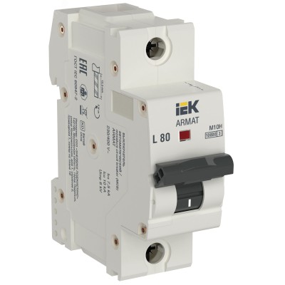 ARMAT Автоматический выключатель M10H 1P L 80А IEK