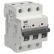 ARMAT Автоматический выключатель без теплового расцепителя M10N-MA 3P D 10А IEK