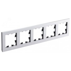 ATLASDESIGN NATURE рамка пятипостовая, МЕТАЛЛ СЕРЕБРО