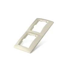 Севиль Рамка двухместная горизонтальная слоновая кость (ivory)