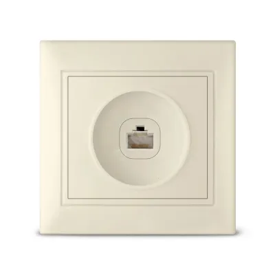 Розетка Севиль компьтерная слоновая кость (ivory)