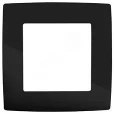 12-5001-06 ЭРА Рамка на 1 пост, Эра12, чёрный (20/200/6000)