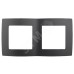 12-5002-05 ЭРА Рамка на 2 поста, Эра12, антрацит (10/100/3000)