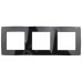 12-5003-06 ЭРА Рамка на 3 поста, Эра12, чёрный (15/150/2400)