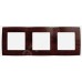 12-5003-10 ЭРА Рамка на 3 поста, Эра12, венге (15/150/2400)