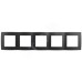 12-5005-05 ЭРА Рамка на 5 постов, Эра12, антрацит (10/100/1600)