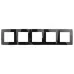 12-5005-06 ЭРА Рамка на 5 постов, Эра12, чёрный (10/100/1600)