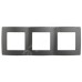 12-5003-12 ЭРА Рамка на 3 поста, Эра12, графит (15/150/2400)