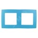 12-5002-28 ЭРА Рамка на 2 поста, Эра12, голубой (10/100/3000)