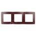 12-5003-25 ЭРА Рамка на 3 поста, Эра12, бордо (15/150/2400)