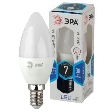 Лампочка светодиодная ЭРА STD LED B35-7W-840-E14 E14 / Е14 7Вт свеча нейтральный белый свет