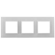14-5103-01 ЭРА Рамка на 3 поста, стекло, Эра Elegance, белый+бел (5/25/750)