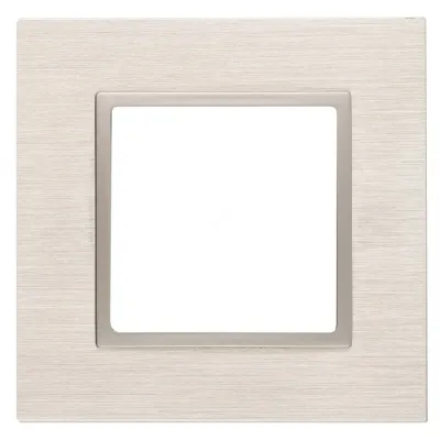 14-5201-04 ЭРА Рамка на 1 пост, металл, Эра Elegance, шампань+шамп (10/50/1800)