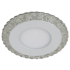 DK LED 14 SL/WH Светильник ЭРА светодиодный круглый ''белая подсветка'' 3+3W прозрачный/белый (60/1200