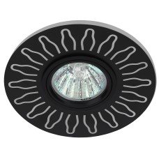 DK LD31 BK Светильник ЭРА декор cо светодиодной подсветкой MR16, 220V, max 11W, черный (50/800)