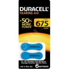 Батарейки Duracell ZA675-6BL (60/600/54000)