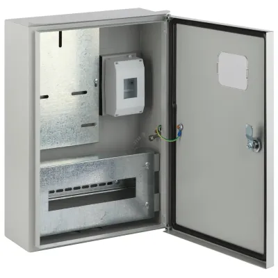 Корпус металлический ЩУ-3Н-12 IP55 ЭРА У2 серый (480х350х165)