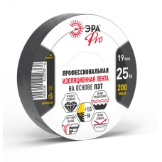 Изолента PRO PROPET19 тканевая полиэстер 19 мм х 25 м, 200 мкм черная